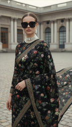 Sadaa Bahaar Black Saree