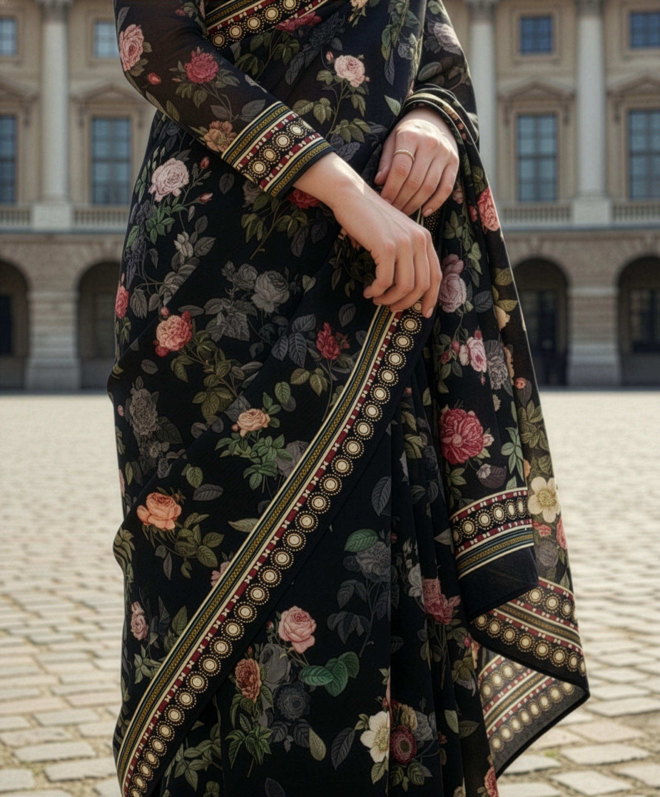 Sadaa Bahaar Black Saree