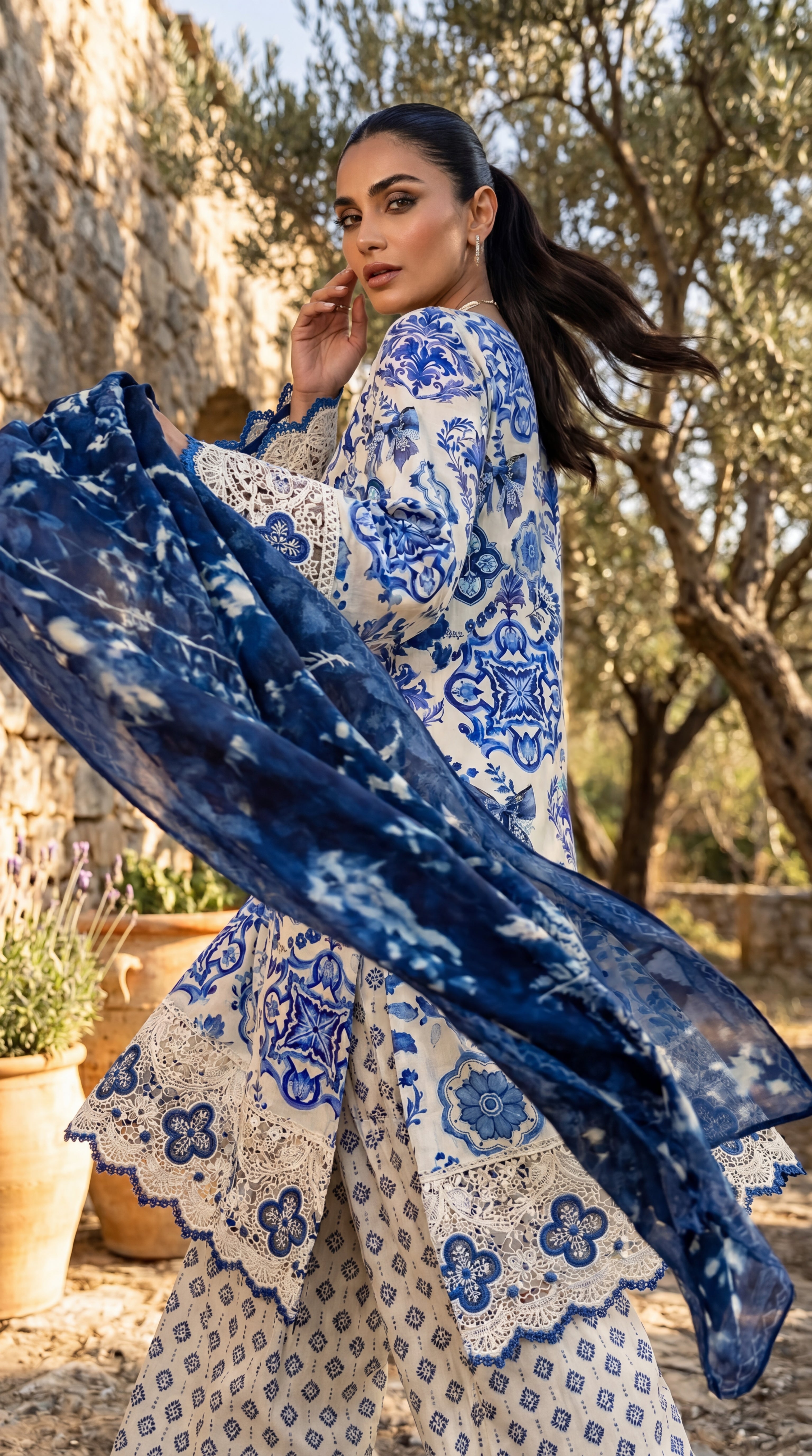 3 Piece Unstitched Summer Lawn