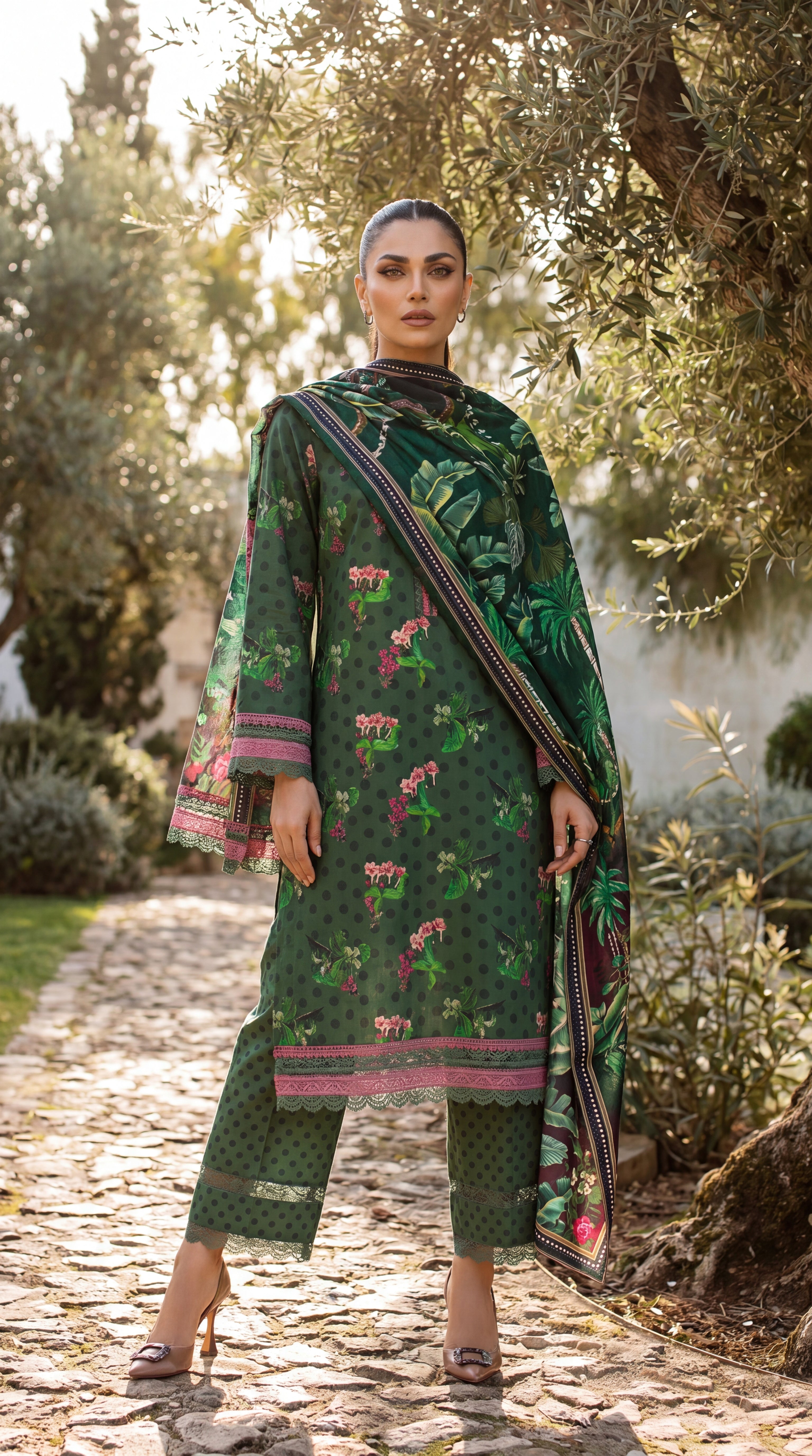 3 Piece Unstitched Summer Lawn