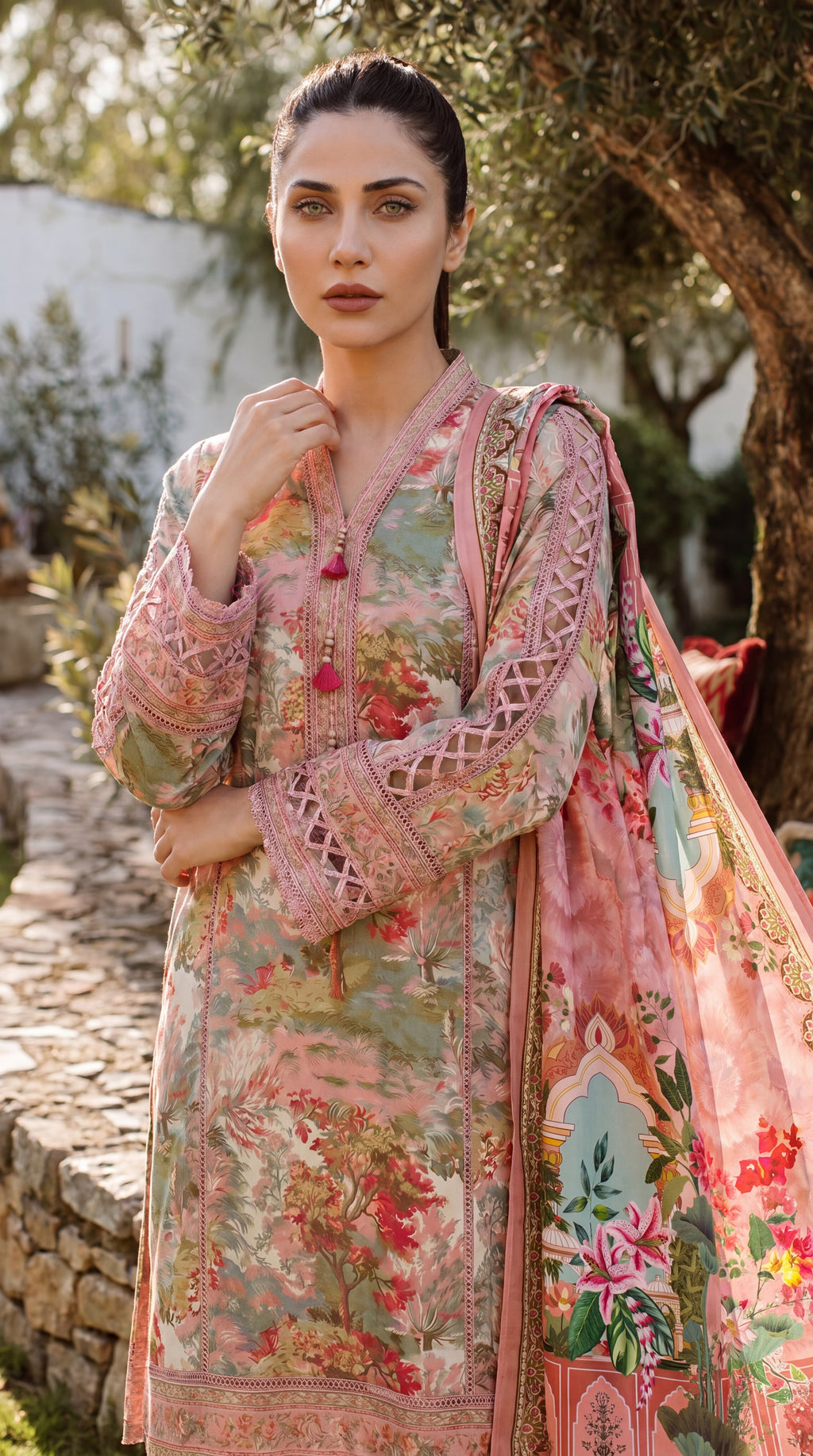 3 Piece Unstitched Summer Lawn