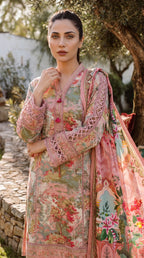 3 Piece Unstitched Summer Lawn