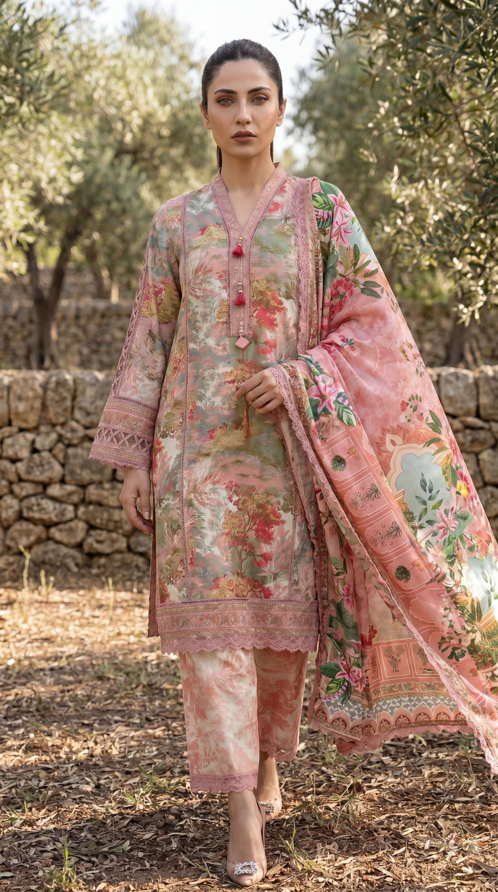 3 Piece Unstitched Summer Lawn