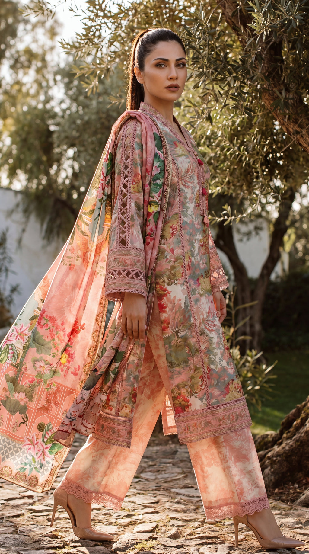 3 Piece Unstitched Summer Lawn