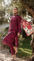 3 Piece Unstitched Summer Lawn