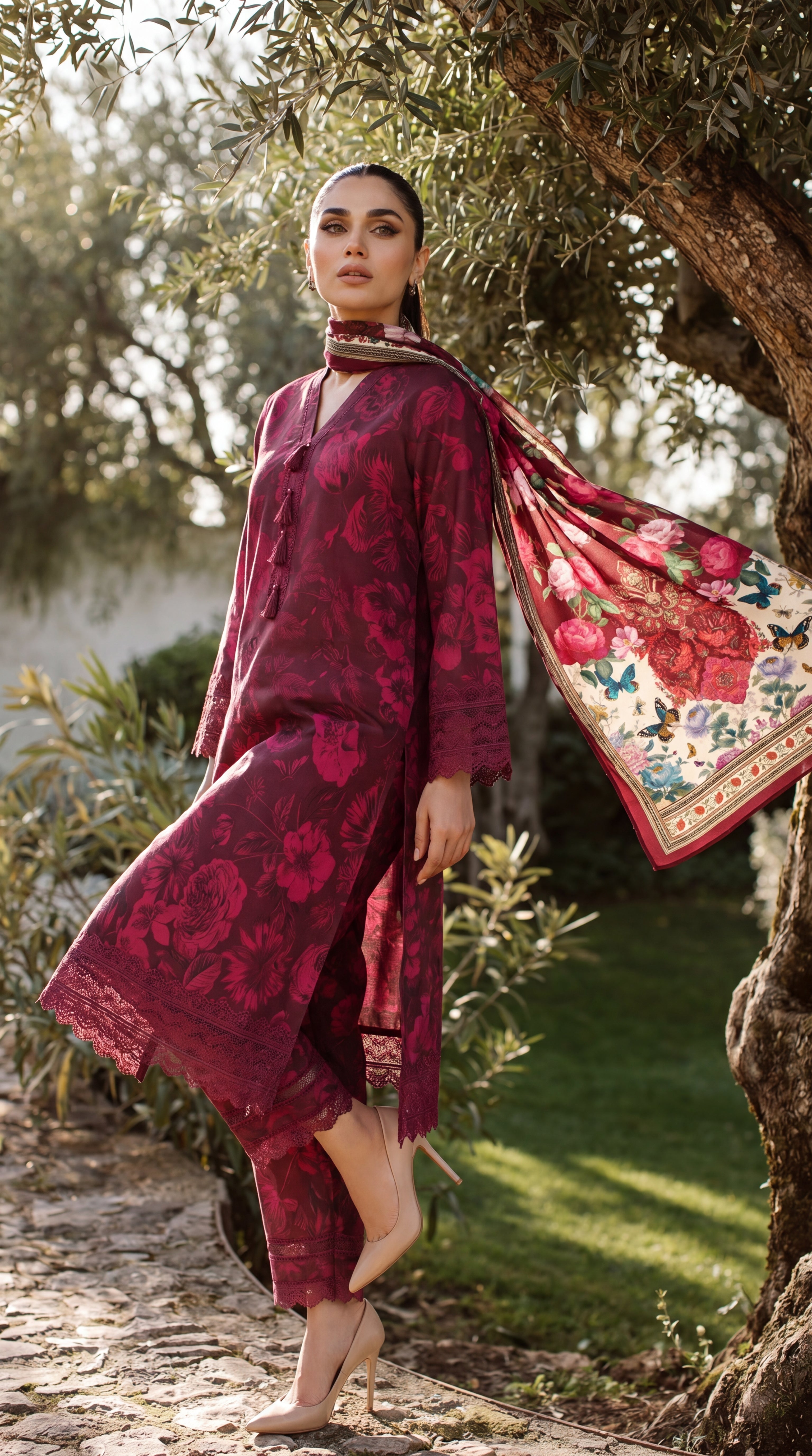 3 Piece Unstitched Summer Lawn